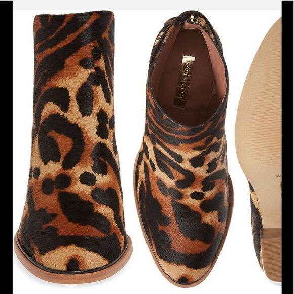 Louise et cie thisbee genuine calf hair upper leather lining bootie size 7 - Picture 2 of 16